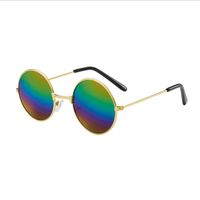 Retro Cool Style Colorful Pc Round Frame Clips Men's Sunglasses sku image 9