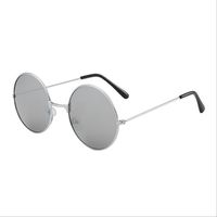 Retro Cool Style Colorful Pc Round Frame Clips Men's Sunglasses sku image 10