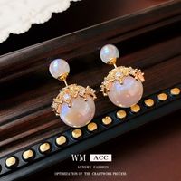 1 Pair Lady Solid Color Freshwater Pearl Sterling Silver Ear Studs sku image 15