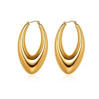 1 Pair Retro Geometric Plating 304 Stainless Steel 18K Gold Plated Earrings main image 2
