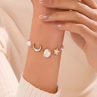 IG Style Star Moon Butterfly 304 Stainless Steel Artificial Pearls Shell Bracelets In Bulk main image 3