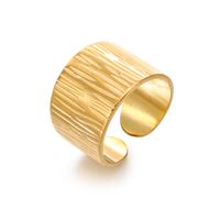 304 Stainless Steel 18K Gold Plated Modern Style Plating Geometric Open Ring main image 2