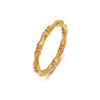 304 Stainless Steel 18K Gold Plated IG Style Plating Geometric Rings main image 2