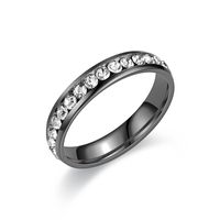 Modern Style Round Titanium Steel Artificial Diamond Rings In Bulk main image 7
