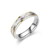 Elegant Modern Style Round Titanium Steel Artificial Diamond Rings In Bulk main image 8