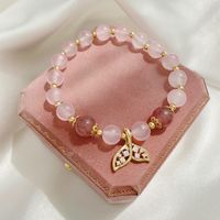 Sweet Flower Freshwater Pearl Agate Beaded Plating Inlay Zircon Bracelets main image 2