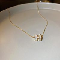 Elegant Herzform Bogenknoten Legierung Titan Stahl Überzug Inlay Zirkon Halskette Mit Anhänger sku image 44