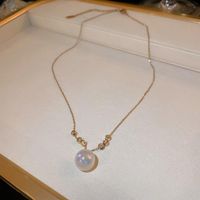 Elegant Herzform Bogenknoten Legierung Titan Stahl Überzug Inlay Zirkon Halskette Mit Anhänger sku image 46