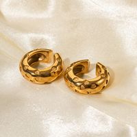 1 Pair Simple Style C Shape Plating Stainless Steel 18k Gold Plated Ear Clips main image 5