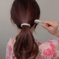 Elegant Glam Solid Color Alloy Inlay Artificial Rhinestones Hair Clip Hair Buckle main image 1
