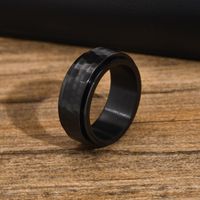 304 Stainless Steel Hammered Pattern Men'S Rings main image 8