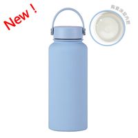 Fashion Solid Color Stainless Steel Thermos Cup 1 Piece sku image 16
