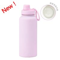 Fashion Solid Color Stainless Steel Thermos Cup 1 Piece sku image 17