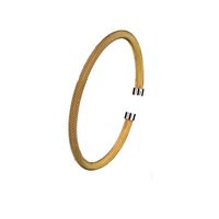 Classic Style Solid Color Stainless Steel Plating 18k Gold Plated Cuff Bracelets main image 4
