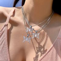 201 Stainless Steel 304 Stainless Steel Gold Plated Retro Exaggerated Commute Plating Butterfly Pendant Necklace main image 2