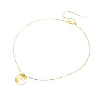 Ig Style Love Circle Copper 18k Gold Plated Necklace In Bulk main image 6