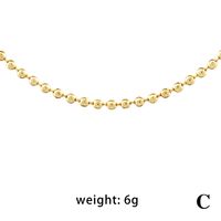 Ig-stil Liebe Kreis Kupfer 18 Karat Vergoldet Halskette In Masse sku image 2