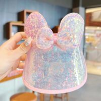 Kid's Cartoon Style Bow Knot Sequins Sun Hat sku image 1