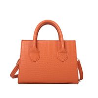 Women's Small Pu Leather Solid Color Streetwear Square Zipper Handbag main image 2