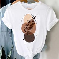 Women's T-shirt Short Sleeve T-shirts Printing Casual Plant Butterfly main image 4