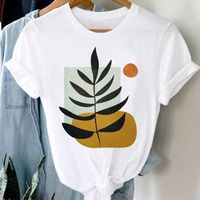 Women's T-shirt Short Sleeve T-shirts Printing Casual Plant Butterfly main image 1