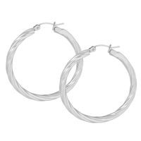 1 Pair Exaggerated Simple Style Twist Plating Titanium Steel 18k Gold Plated Earrings main image 6
