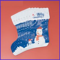 Christmas Cute Christmas Tree Santa Claus Christmas Socks Aluminum Laminated Films Composite Cpp Festival Gift Bags main image 3