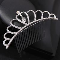 Princess Crown Alloy Inlay Rhinestones Hair Combs main image 4