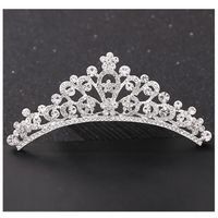 Princess Crown Alloy Inlay Rhinestones Hair Combs main image 6