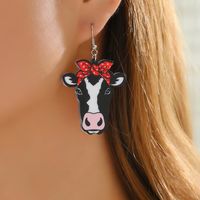 1 Paire Mignon Vaches Arylique Boucles D'oreilles main image 5