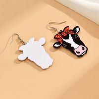 1 Pair Cute Cows Arylic Drop Earrings main image 3