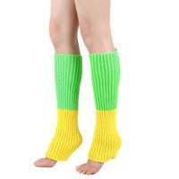 Frau Einfacher Stil Einfarbig Mischen Acryl Jacquard Socken Über Die Knie Socken sku image 25