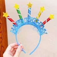 Colorful Birthday Headband Cute Children's Party Dress Up Funny Ornaments sku image 4