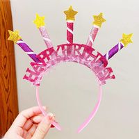 Colorful Birthday Headband Cute Children's Party Dress Up Funny Ornaments sku image 3