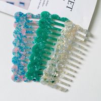 Casual Color Block Acetic Acid Sheets Hair Combs main image 5
