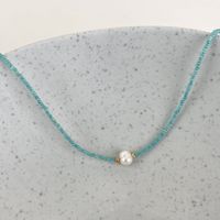 Bohemian Geometric Beaded Freshwater Pearl Women's Necklace sku image 1