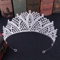 De Mariée Couronne Alliage Incruster Cristal Artificiel Strass Couronne main image 6