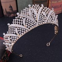 Bridal Crown Alloy Inlay Artificial Crystal Rhinestones Crown sku image 1