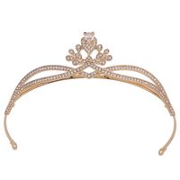Princesa Nupcial Corona Aleación Embutido Diamantes De Imitación Circón Corona main image 5