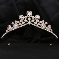 Princess Bridal Crown Alloy Inlay Rhinestones Zircon Crown sku image 2