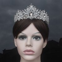Bridal Crown Alloy Inlay Artificial Crystal Rhinestones Crown main image 5