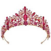 Bridal Crown Alloy Inlay Artificial Crystal Rhinestones Crown main image 4