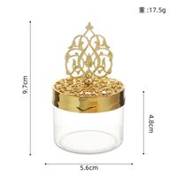 Valentine's Day Geometric Crown Plastic Party Wedding Candies Box 1 Piece sku image 5