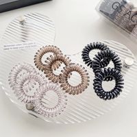 Simple Style Solid Color Resin Hair Tie main image 4