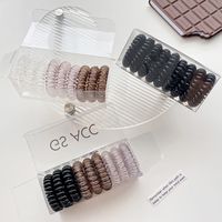 Simple Style Solid Color Resin Hair Tie main image 3