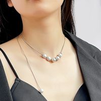 Vêtement De Rue Géométrique Acier Inoxydable Placage Collier En Couches sku image 10