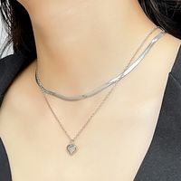 Vêtement De Rue Géométrique Acier Inoxydable Placage Collier En Couches sku image 3