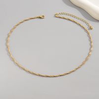 Wholesale Jewelry Elegant Solid Color Iron Chain Necklace sku image 1