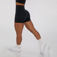 Sport Einfarbig Nylon Baumwollmischung Trainings Anzug Yoga-tops Gamaschen main image 5