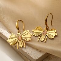 1 Pair Simple Style Commute Bee Plating 304 Stainless Steel 18K Gold Plated Drop Earrings main image 3